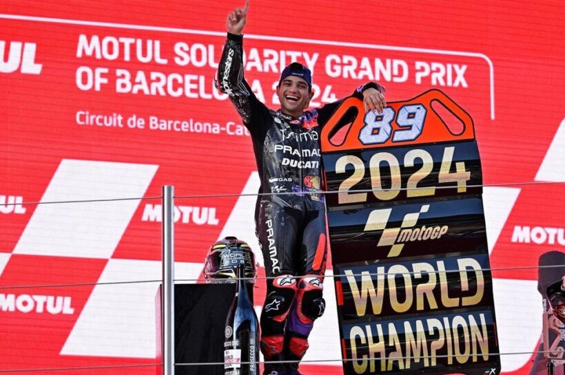 Jorge Martin wins 2024 MotoGP Championship title while Bagnaia wins Barcelona season finale