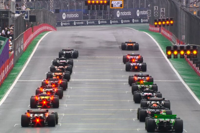 Lando Norris and George Russell reprimanded for Sao Paulo Grand Prix aborted start