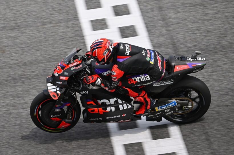 Solidarity Barcelona MotoGP: Maverick Vinales dominates final practice, Bagnaia and Martin miss top 10