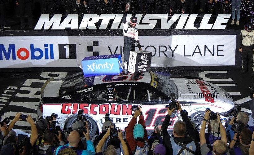 Ryan Blaney clinches a berth in Cup Series playoffs Championship 4 after Martinsville win