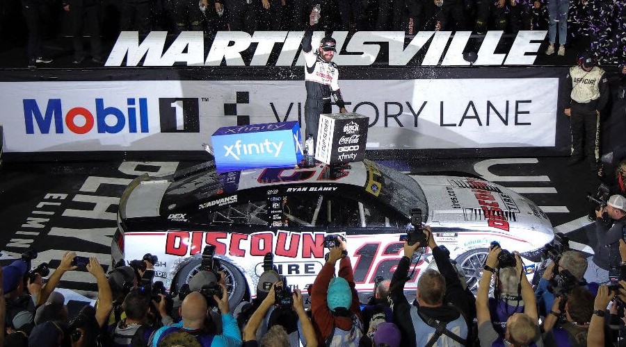 Ryan Blaney clinches a berth in Cup Series playoffs Championship 4 after Martinsville win