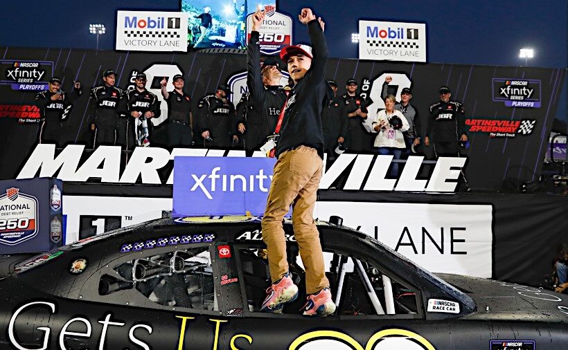 Aric Almirola wins at Martinsville as Xfinity Series playoffs Championship 4 battle heats up