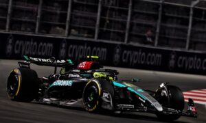 Lewis Hamilton maintains perfect form to top second practice for Las Vegas GP