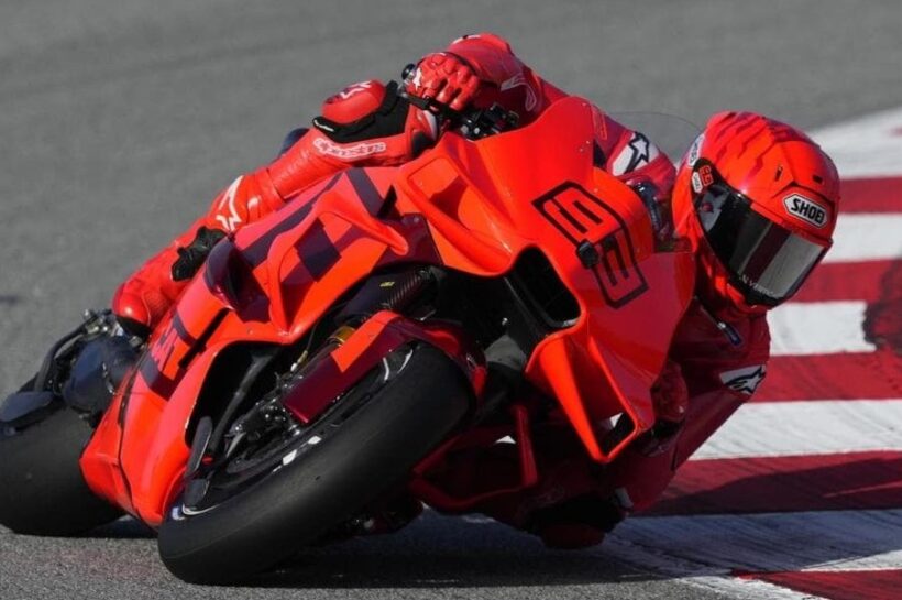 Marc Marquez's debut with factory Ducati gives positive results