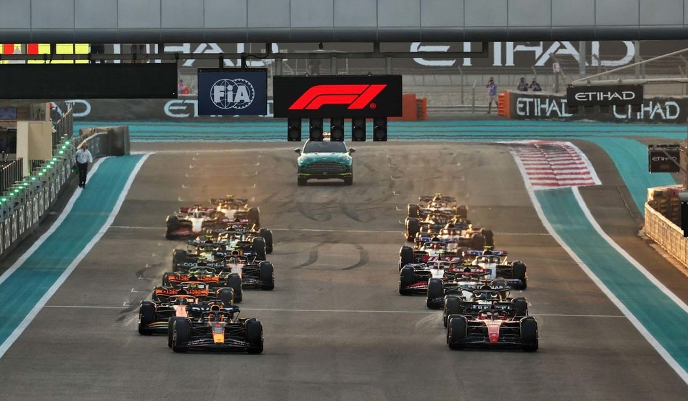 F1 starting grid 2024 Abu Dhabi Grand Prix