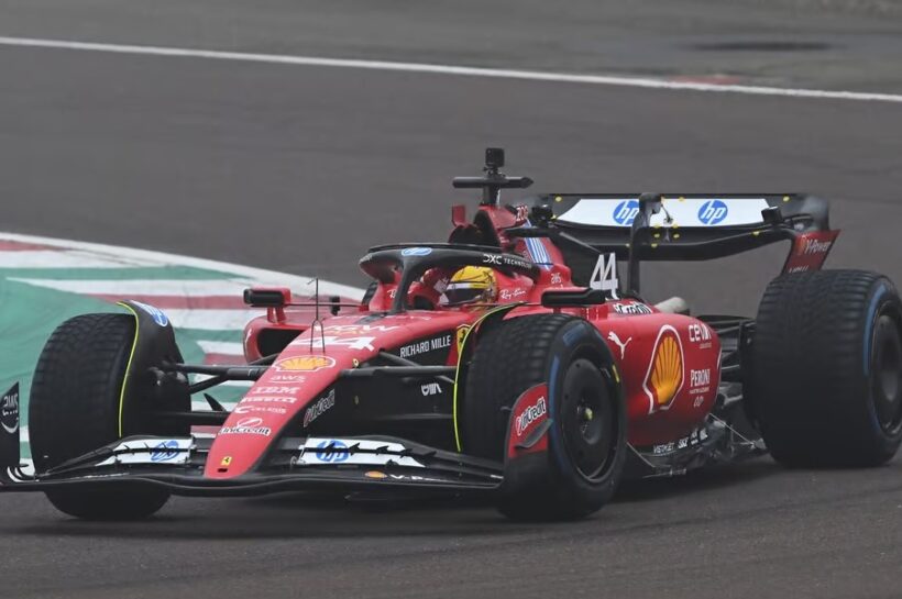 Hamilton's first Ferrari F1 test at Fiorano