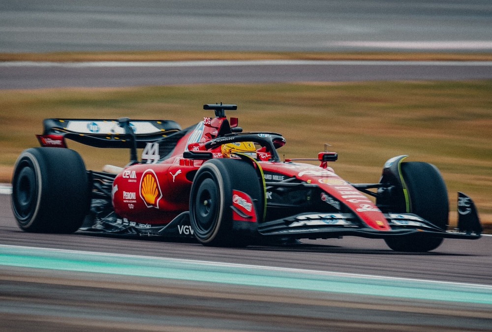 Watch: Hamilton's first Ferrari F1 test drive at Fiorano complete as 2025 preparations take shape