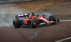 Hamilton's Ferrari testing crash