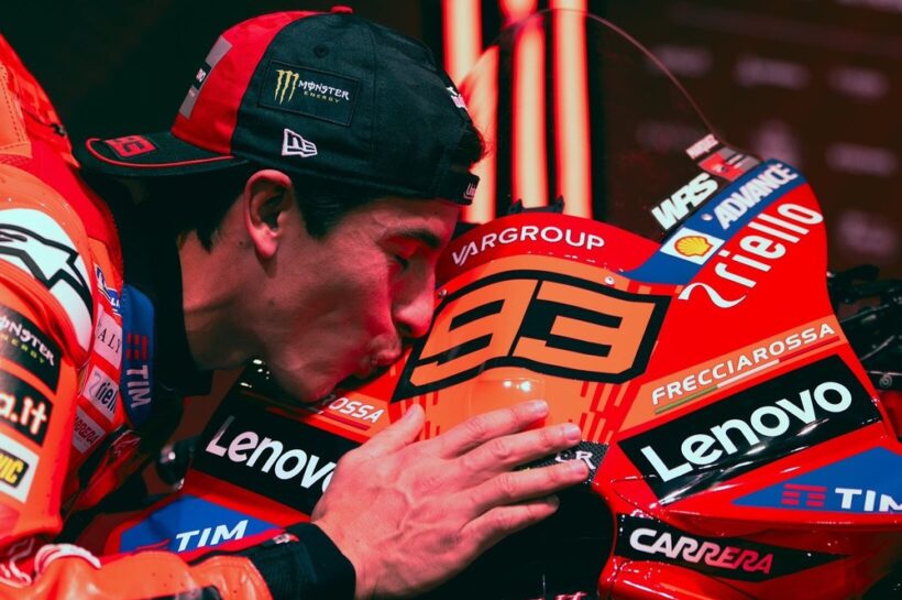 Marc Marquez aims for 2025 MotoGP title as Factory Ducati officially unveils his new bike