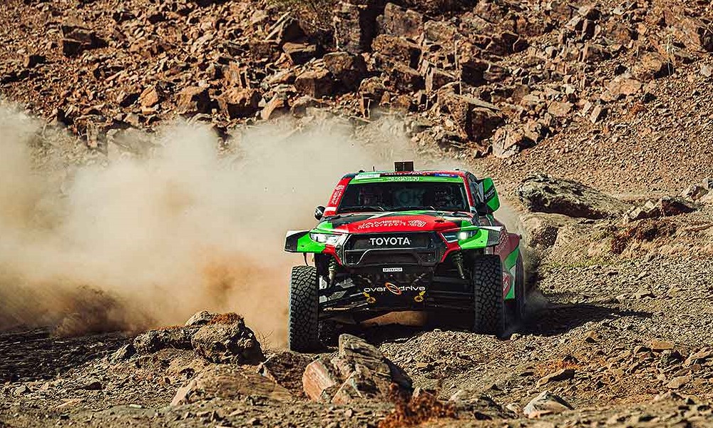 Yazeed Al-Rajhi leads Dakar Rally 2025 48-hour chrono stage as Sainz and Loeb struggle