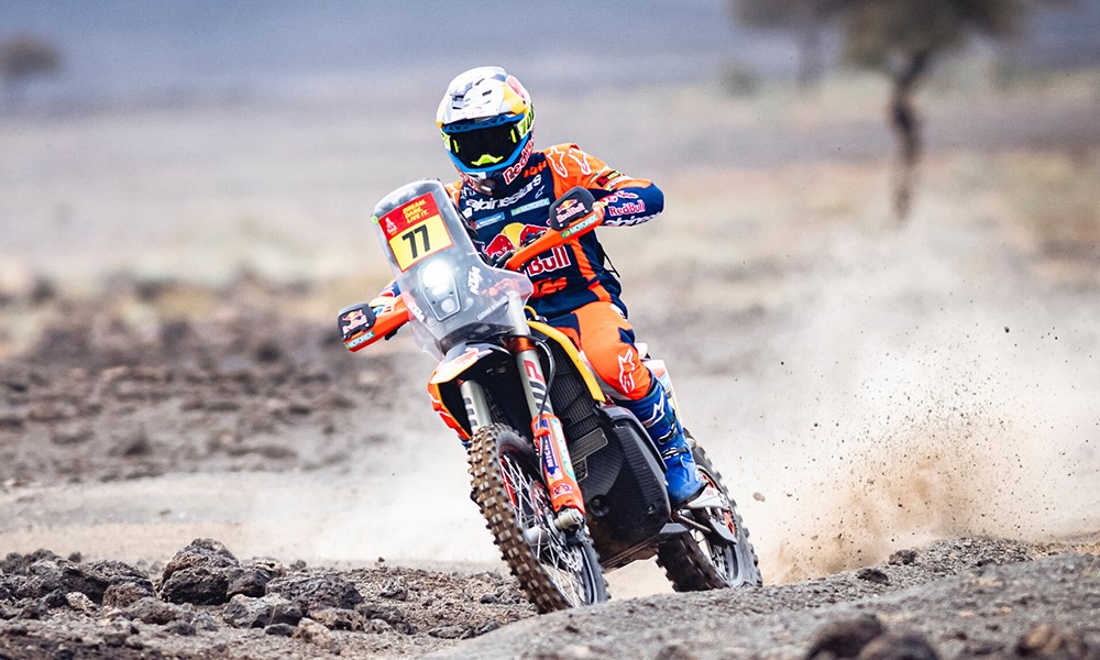 Luciano Benavides of KTM clinched his first stage win Dakar Rally 2025