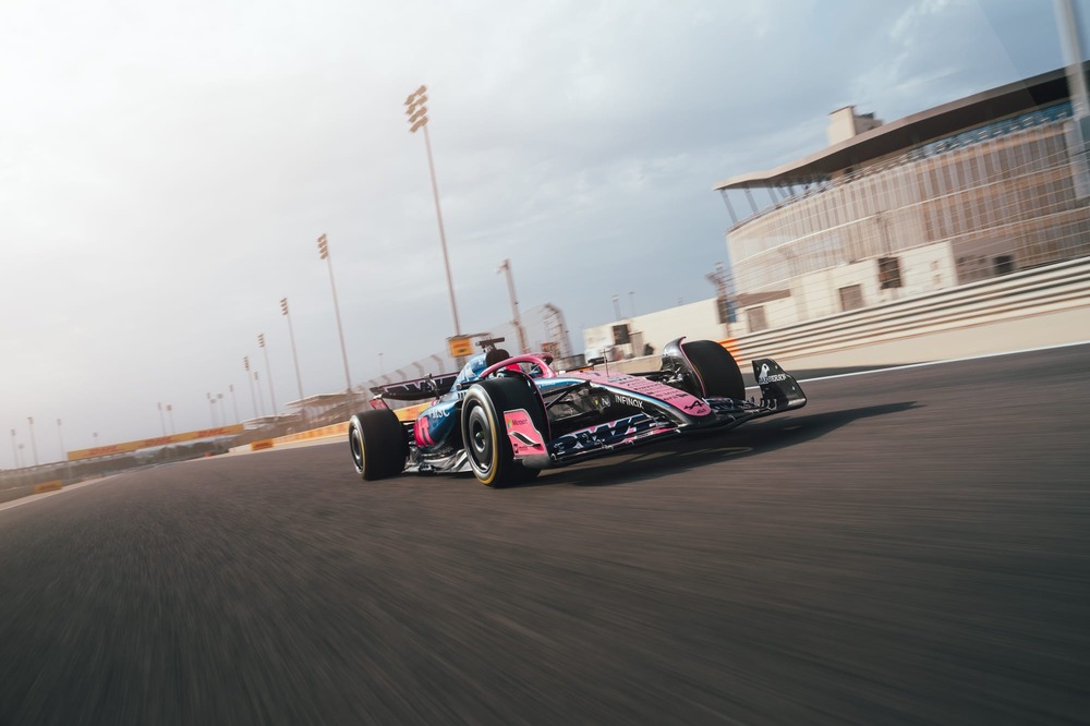 Alpine A525,Bahrain shakedown,2025 F1