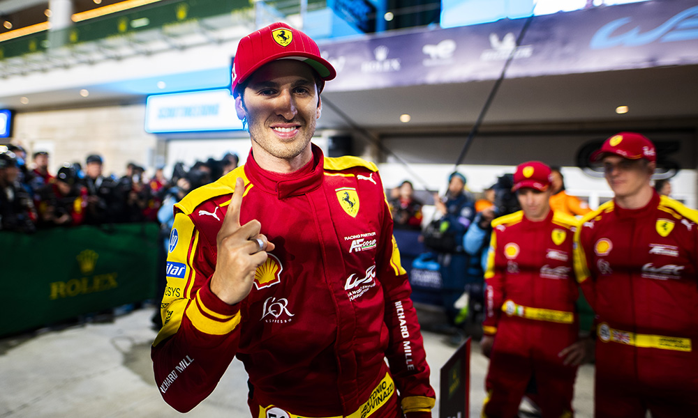 Qatar WEC pole,Antonio Giovinazzi,AF Corse Ferrari 499P,United Autosports,Qatar 1812km