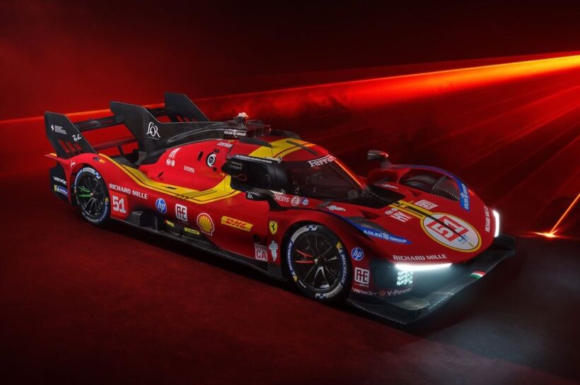 Ferrari 499P livery 2025 FIA WEC