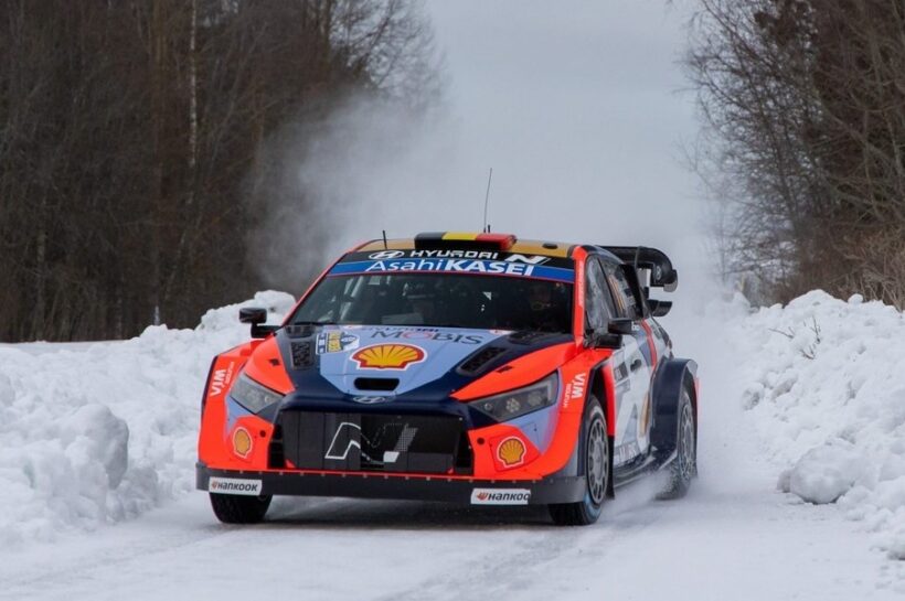 Rally Sweden Shakedown Thierry Neuville Martins Sesks