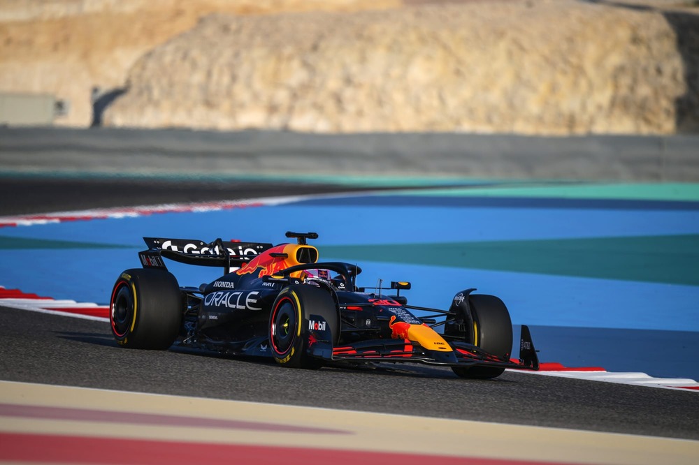 Red Bull flexi-wing 2025 F1 Bahrain testing