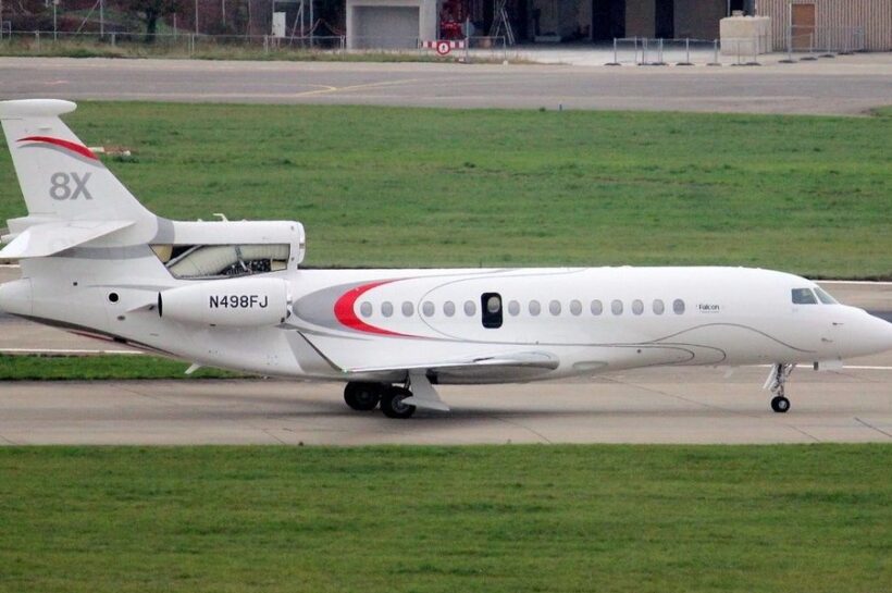 Verstappen's new private jet Falcon 8X