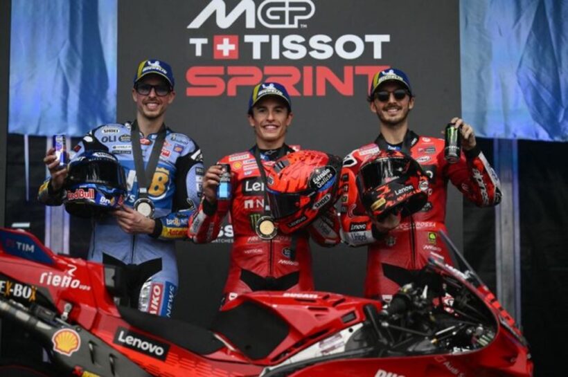 Argentina MotoGP Sprint 2025 Marc Marquez brother Alex Francesco Bagnaia