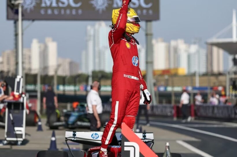 Lewis Hamilton Chinese GP Sprint pole Ferrari