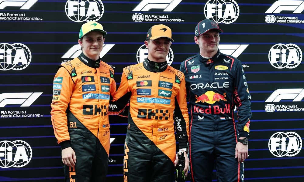 Australian Grand Prix pole Lando Norris McLaren front-row lockout