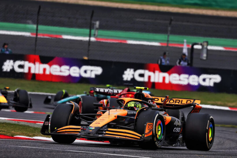 2025 Chinese Grand Prix practice Lando Norris Charles Leclerc