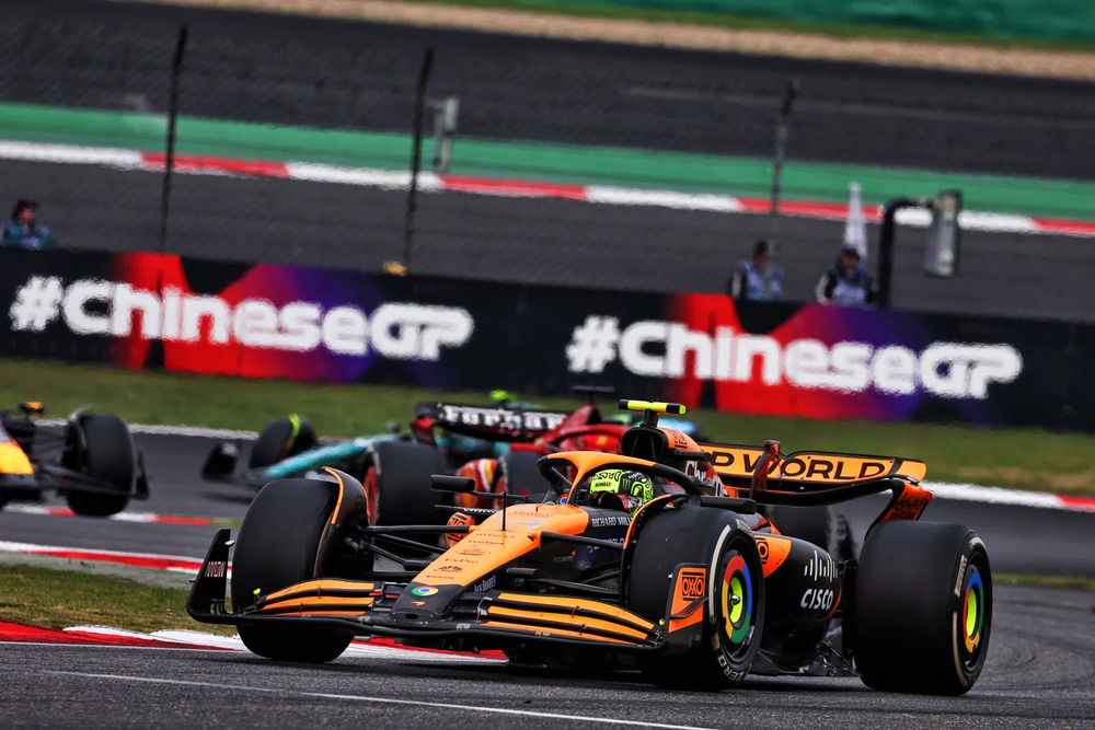 2025 Chinese Grand Prix practice Lando Norris Charles Leclerc